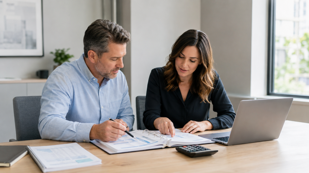 business-team-discussing-financial-documents-depreciation-report-bc